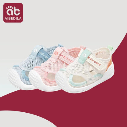 Baby Sandals - Breathable Closed Toe Comfort with Secure Velcro Straps