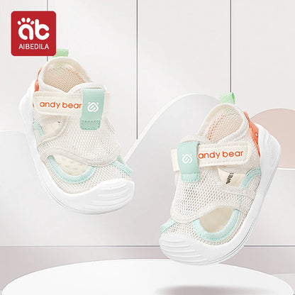 Baby Sandals - Breathable Closed Toe Comfort with Secure Velcro Straps