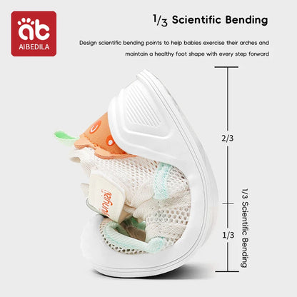 Baby Sandals - Breathable Closed Toe Comfort with Secure Velcro Straps