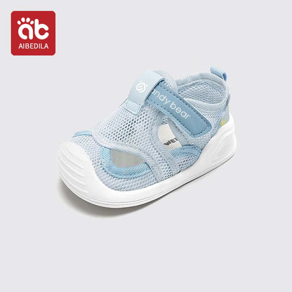Baby Sandals - Breathable Closed Toe Comfort with Secure Velcro Straps