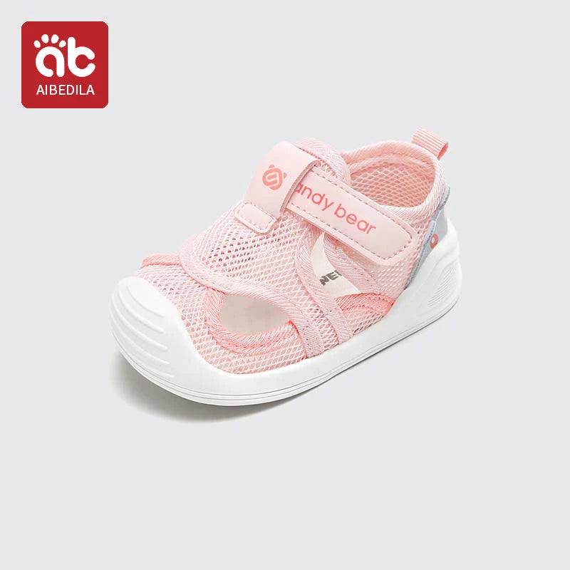 Baby Sandals - Breathable Closed Toe Comfort with Secure Velcro Straps