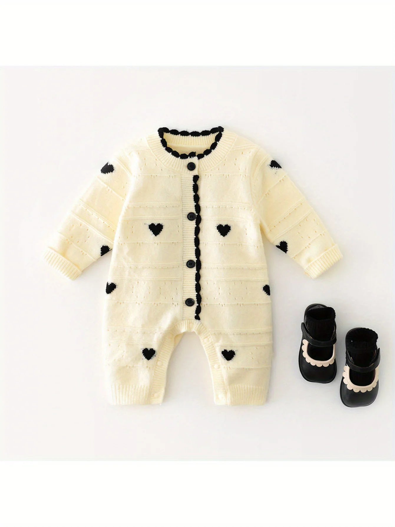 Long-Sleeve Newborn Jumpsuit