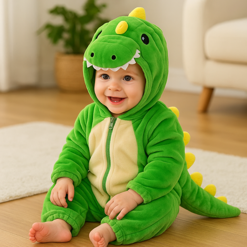 Dinosaur Fleece Onesie